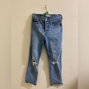 Levi's Wedgie Straight Light Blue Jeans‎ 28